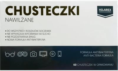 Chusteczki nawilżane HILAREX z formułą antybakteryjną