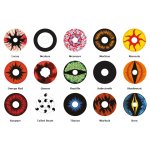  KOLOROWE SOCZEWKI CRAZY 22mm moc 0,00