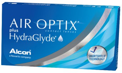  soczewki kontaktowe AIR OPTIX PLUS HydraGlyde 6 sztuk